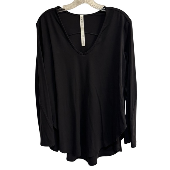 lululemon athletica Tops - Lululemon Nulu Relaxed Fit Yoga Long Sleeve Black BLK Size 6